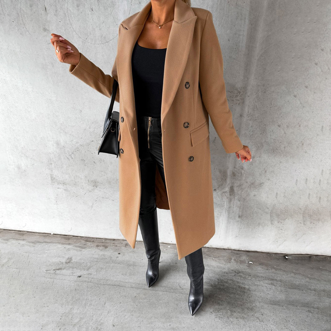 Warme Winterjacke Elegant Damenschwarz