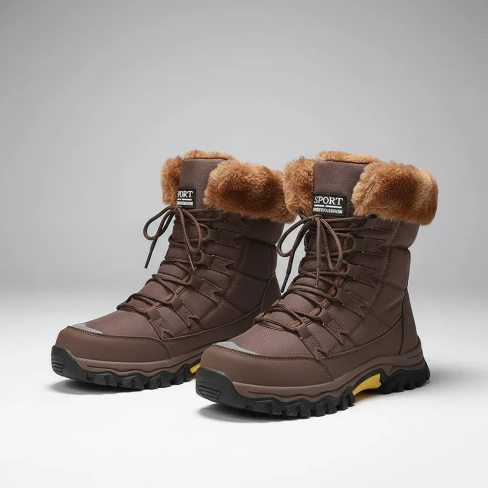 Wasserdichte Winterstiefel Damen Fell-lined Warm