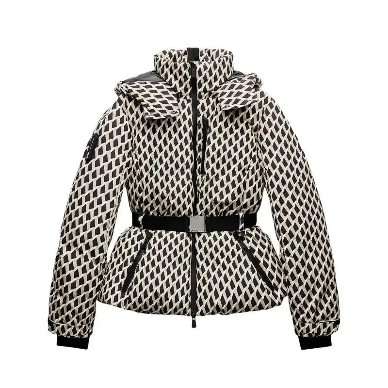 Elegante Steppjacke Damen Mit Gürtel