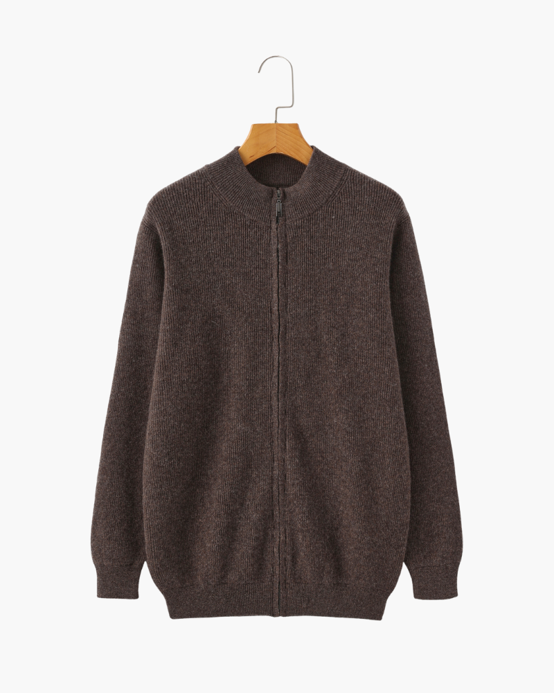 Warme Strickjacke aus reiner Wolle