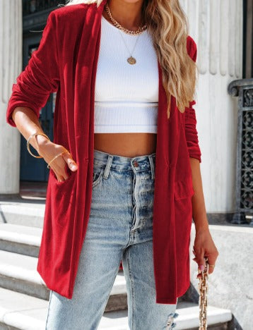 Eleganter Samt-Blazer