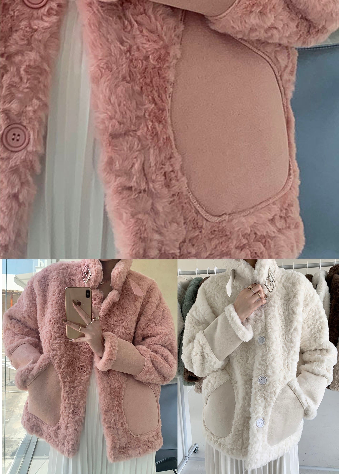 Wintermantel Kunstfell Elegant Damen