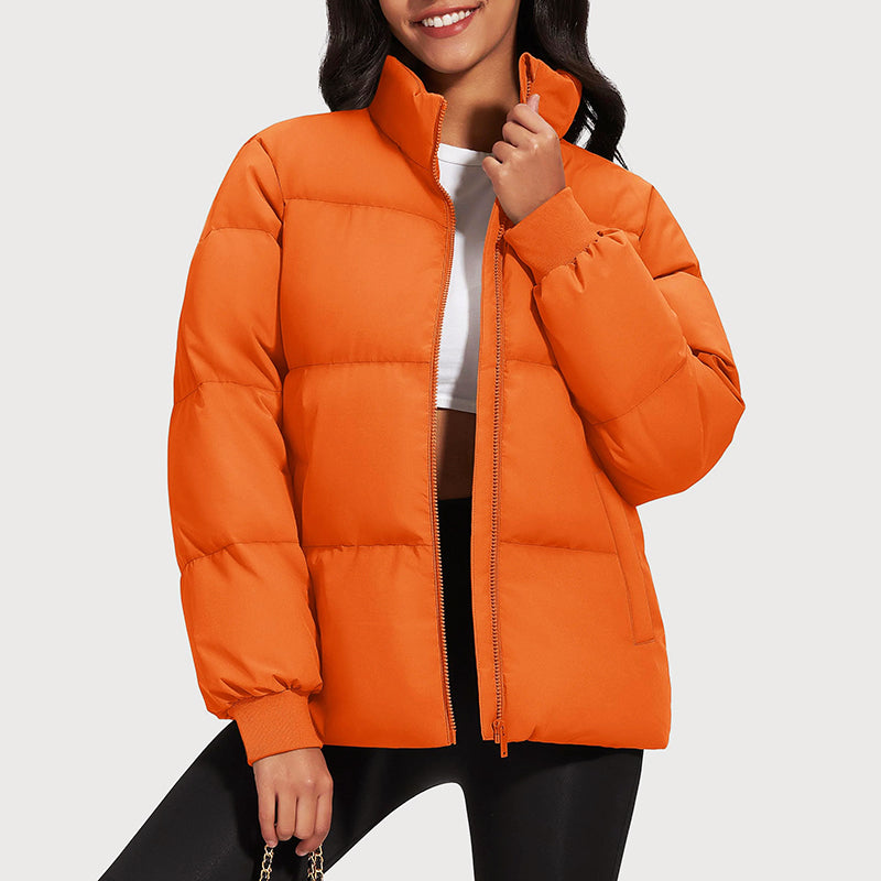 Warmes Winterkleid Damen Pufferjacke Daunenfüllung