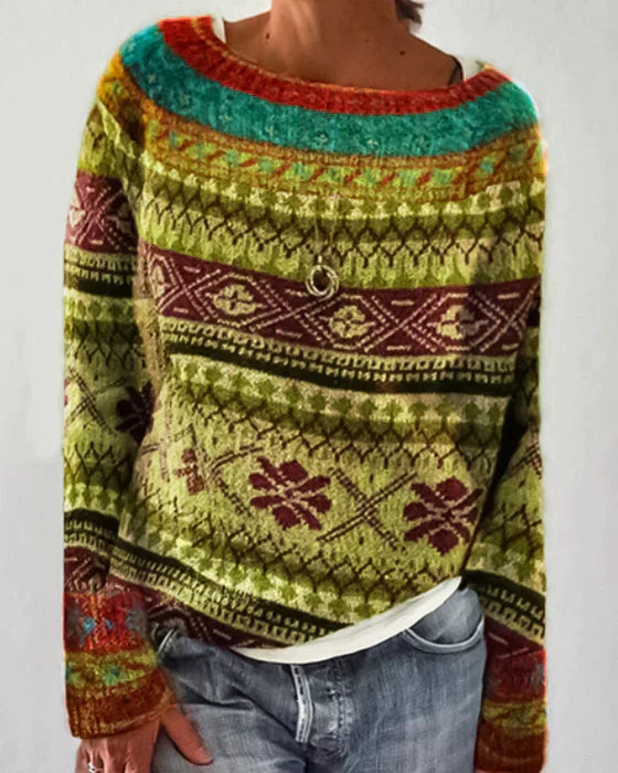 Farbenfroher Damenpullover Modern Style