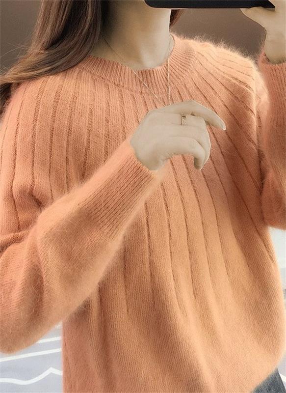 Elegante Damenpullover Herbstfarben