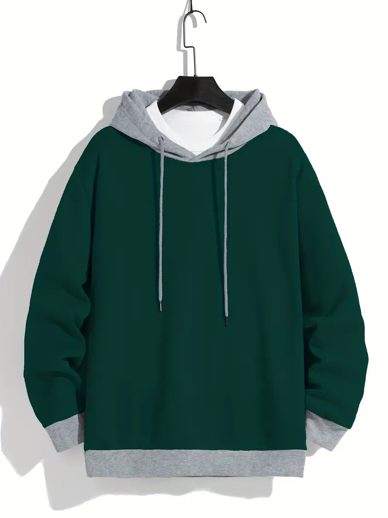 Retro Hoodie Farbblock Style