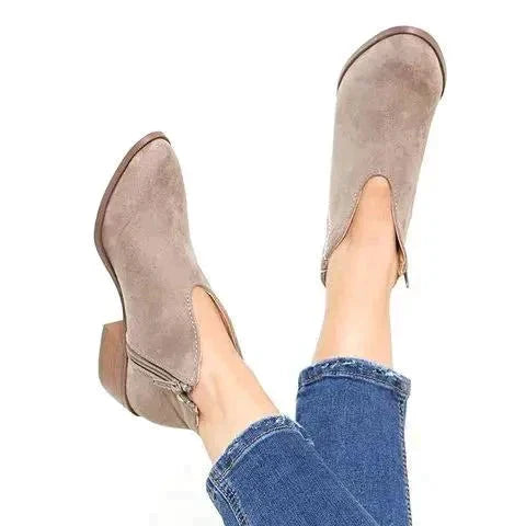 Schicke Damenstiefel mit Seiten-Reißverschluss
