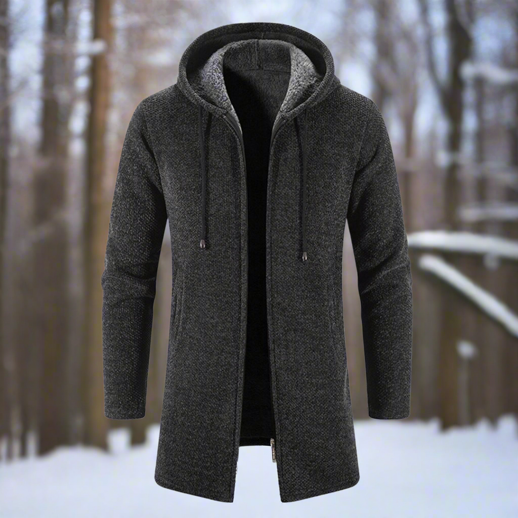 Winterjacke Mittellang Kapuze Warm Isoliert