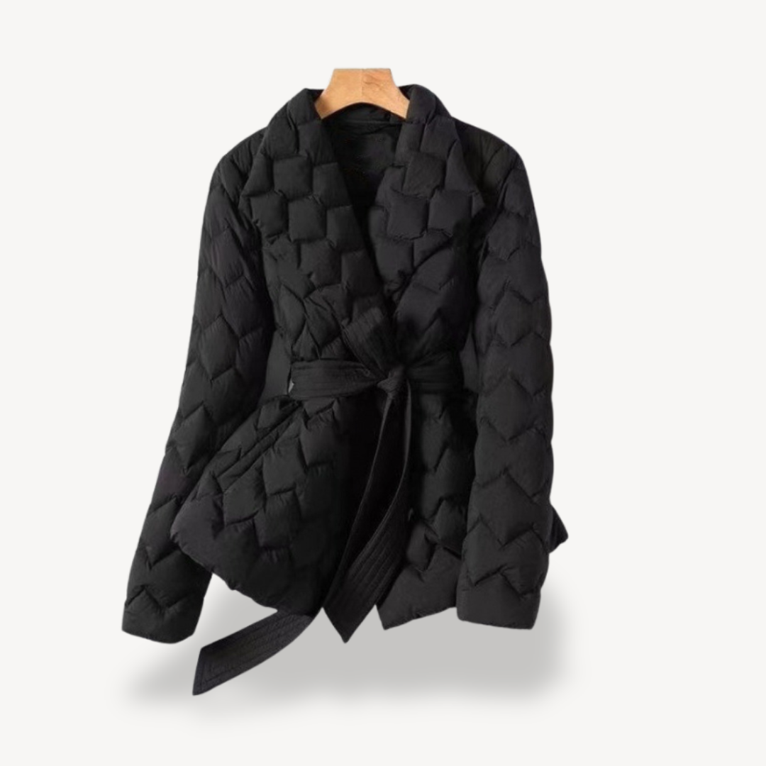 Damen Stepp-Pufferjacke Warm Elegant