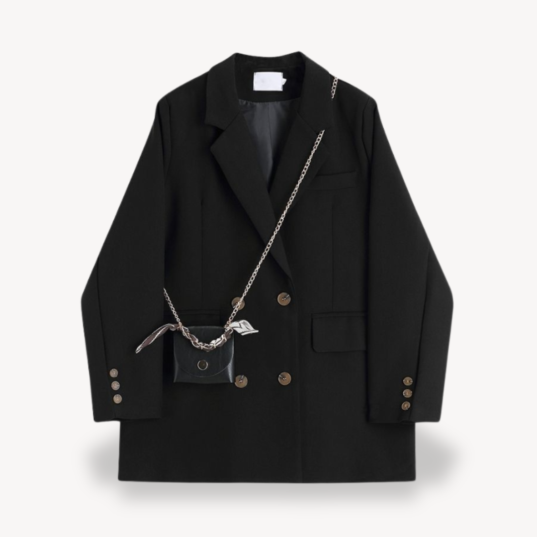 Damen Oversized Blazer Elegant Groß