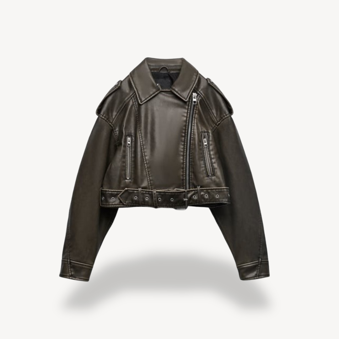 Lederjacke Damen Biker Style
