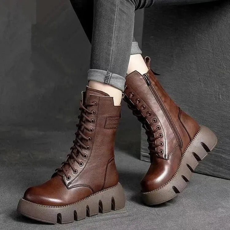 Warme Damenstiefel Fleece Innenfutter