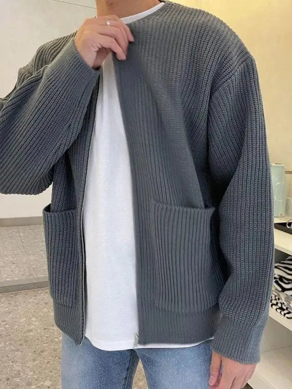 Bequeme Strickjacke Herren Relax Stil