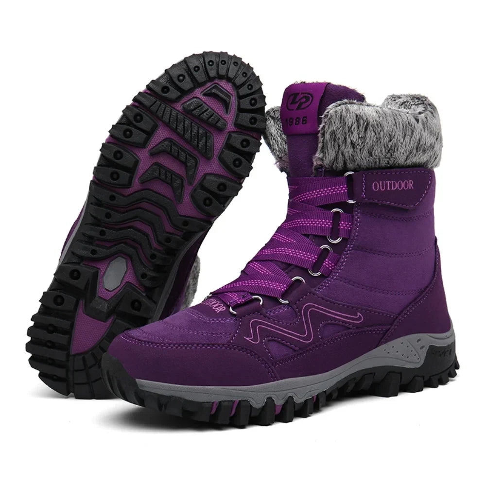 Bequeme Damenstiefel mit Fußunterstützung