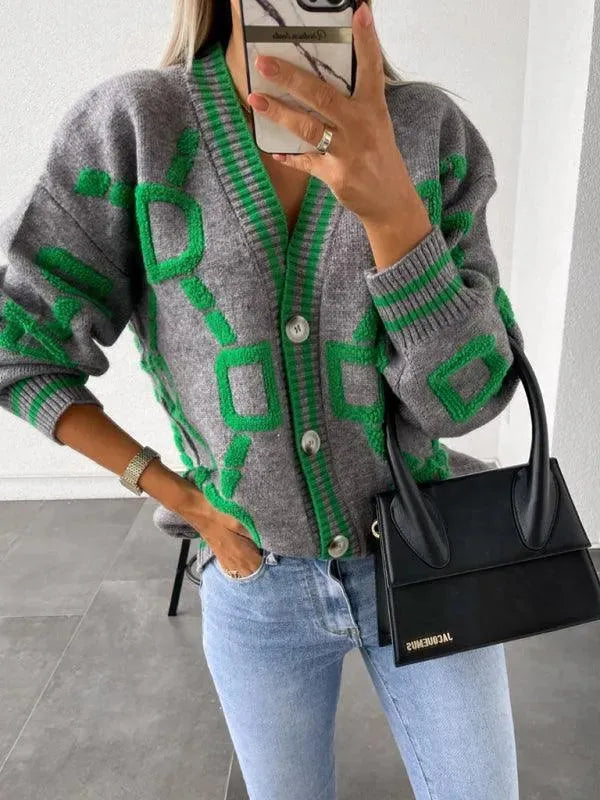 Stilvolle Strickjacke Oversized Design