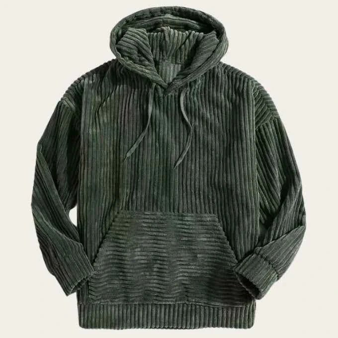 Herren Cord Jackete Kapuze