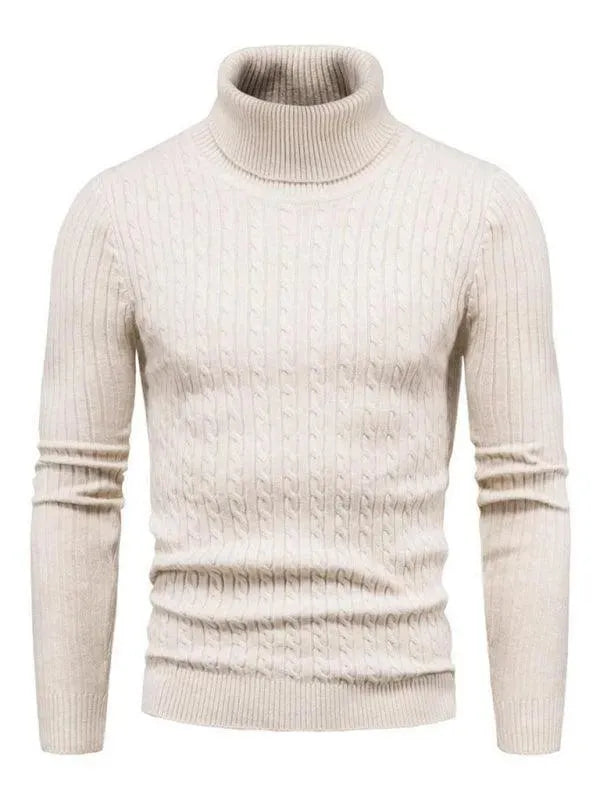 Schmale Rollkragen Pullover Herren Slim Fit