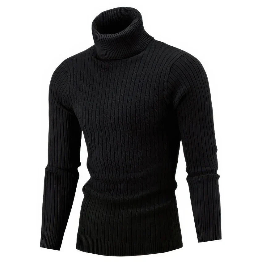 Herren Rollkragen Pullover Warm und Bequem