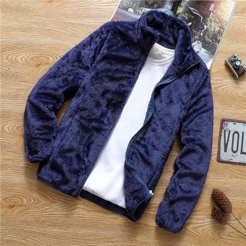 Kuschel Fleecejacke Zweisiteig