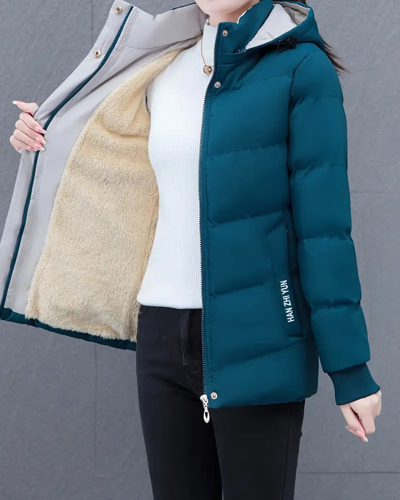 Kapuzenpullover Einfarbig Bequem Warm
