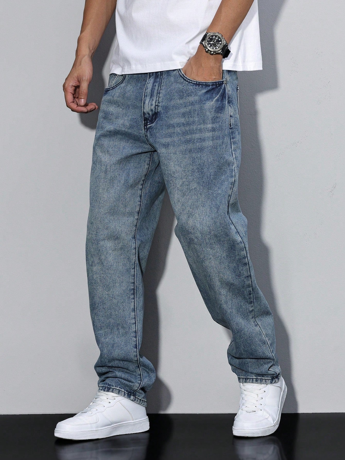 Einfarben Herrenjeans Daan - Lässige Jeans für Männer