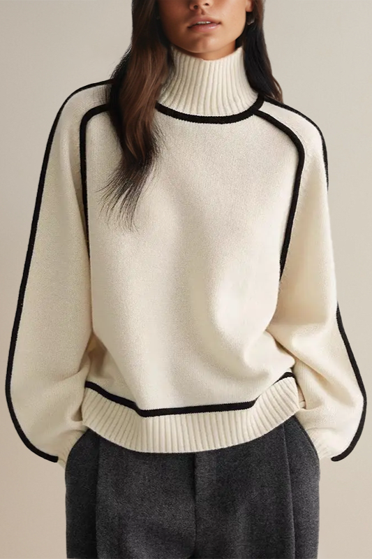 Damen Rollkragenpullover Luxus Qualität