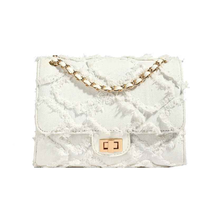 Mode Schultertasche Jeans Stil