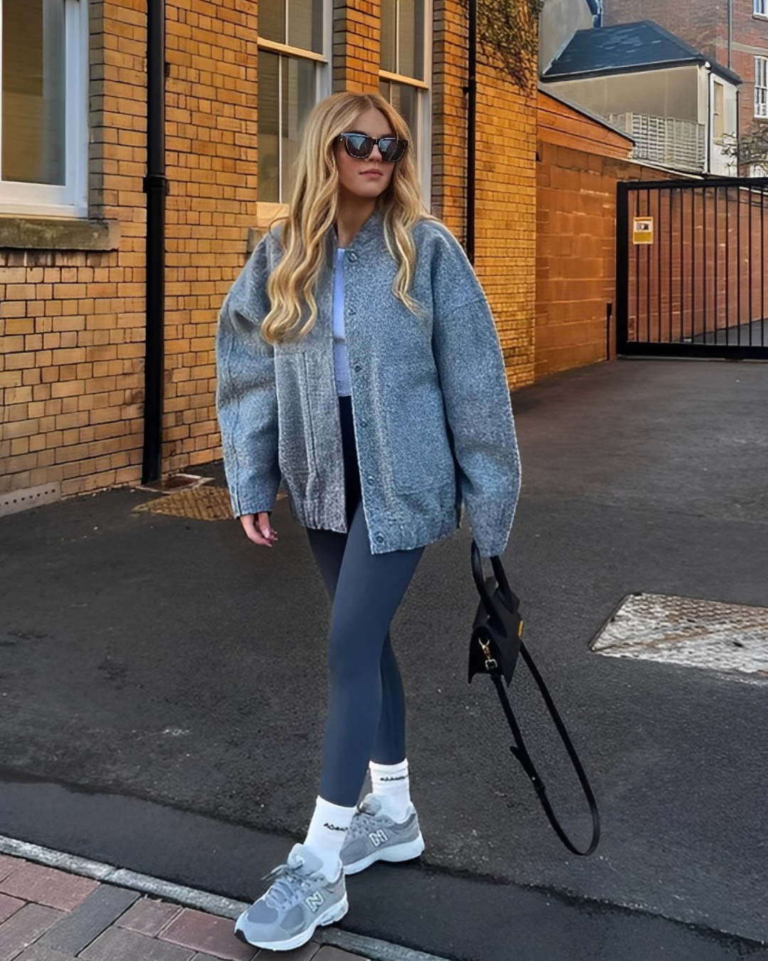 Große Bomberjacke Oversized Fleece Softshell