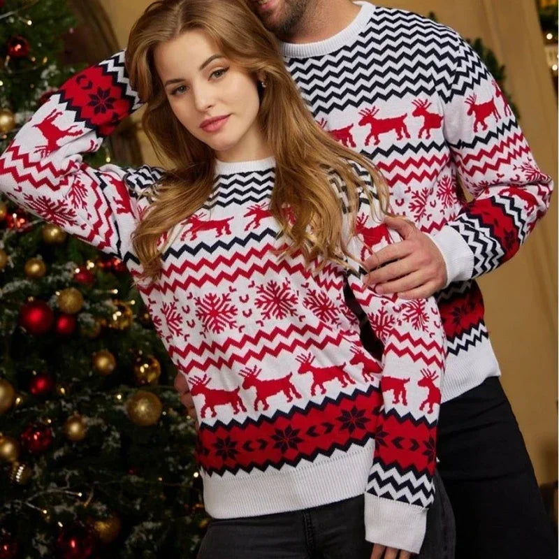 Weihnachts-Pullover Unisex Baumwolle Festlich
