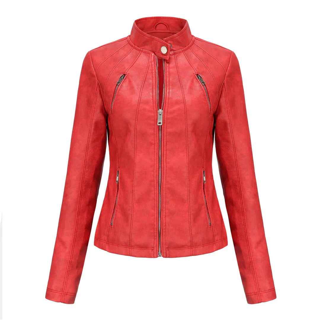 Elegante Lederjacke Damen Stylish