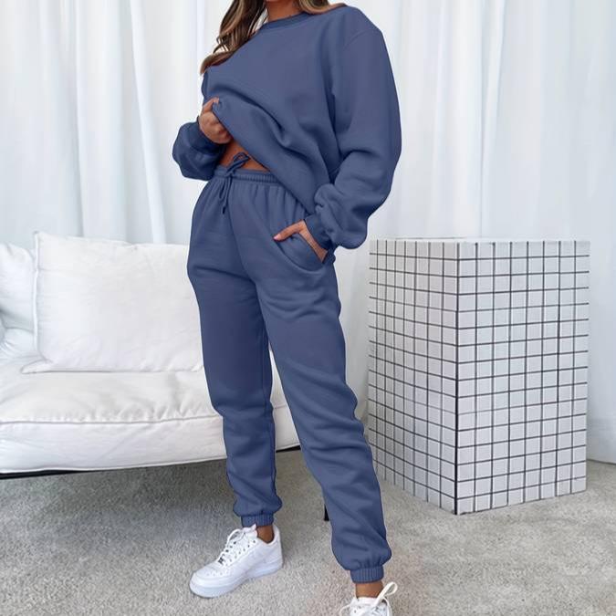 Damen Jogginganzug Set Bequem Sportlich