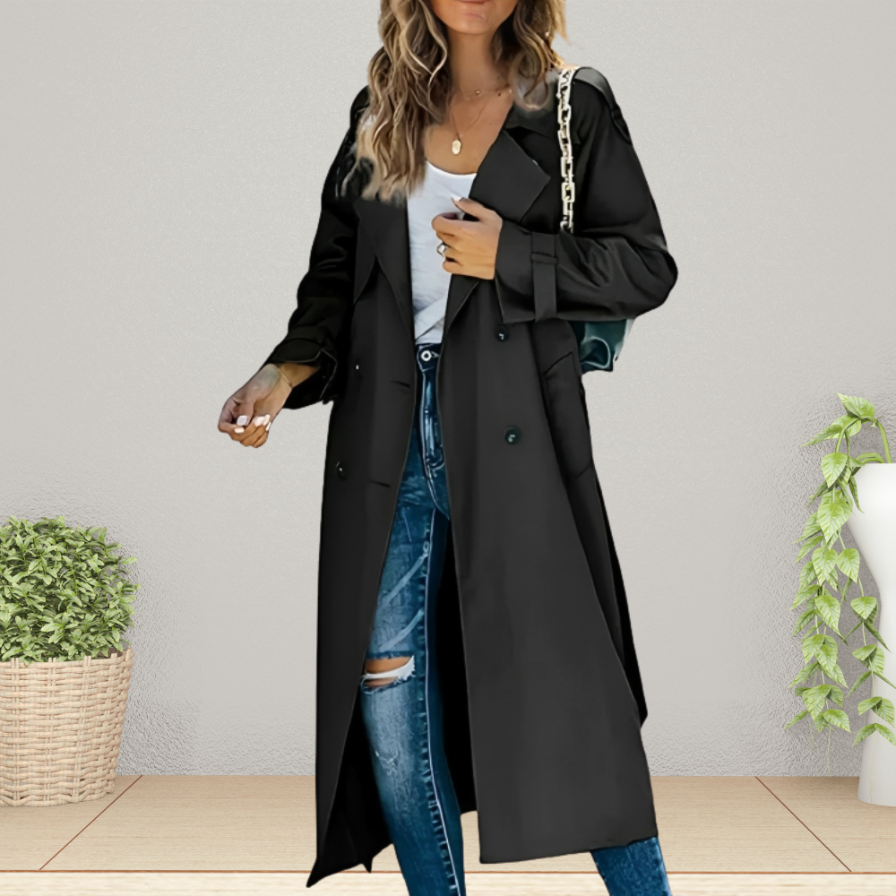 Eleganter Damen Trenchcoat Übergangszeit Modell