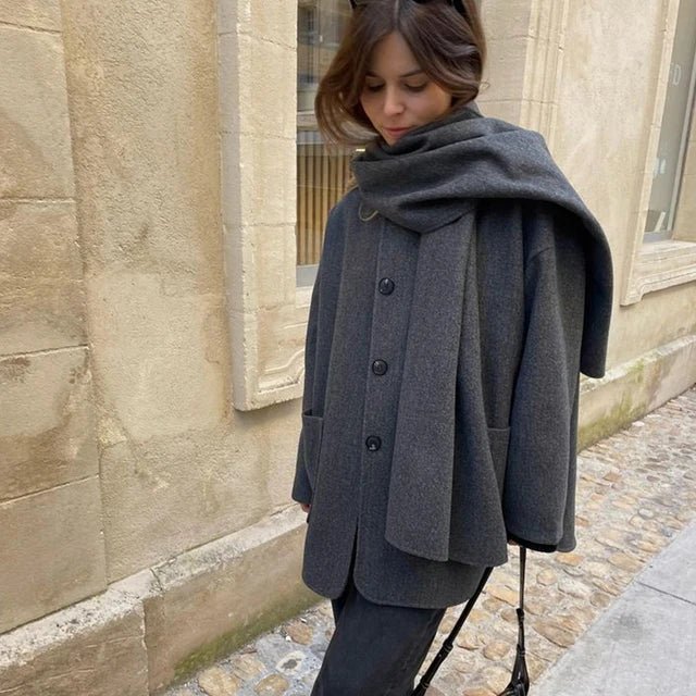 Elegante Damenwinterkleidung Retro Stil