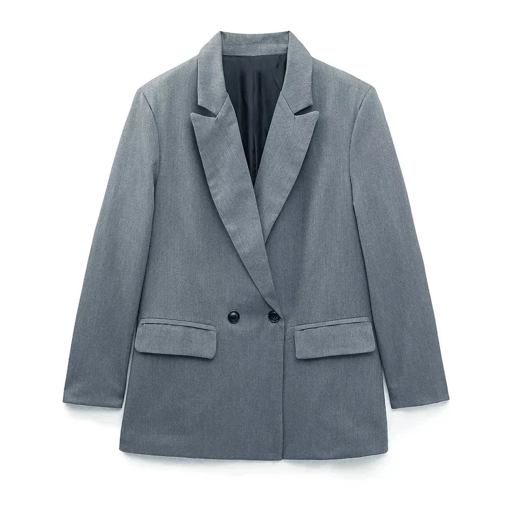 Stylischer Damenblazer Mit Taschen