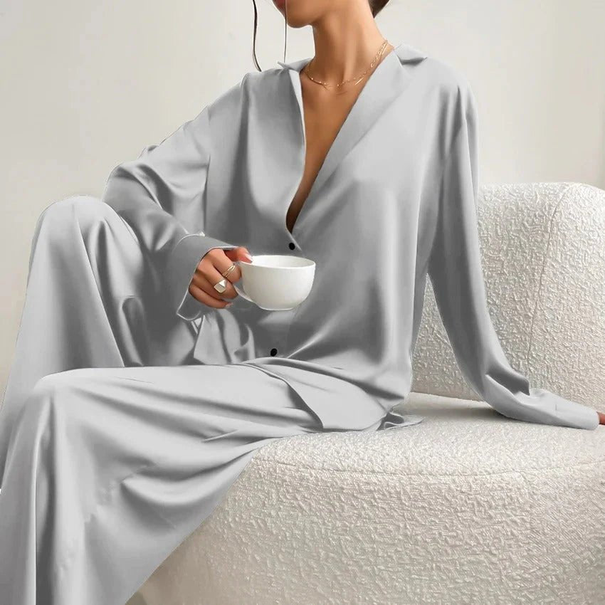 Damen Loungewear Set Bluse und Hose