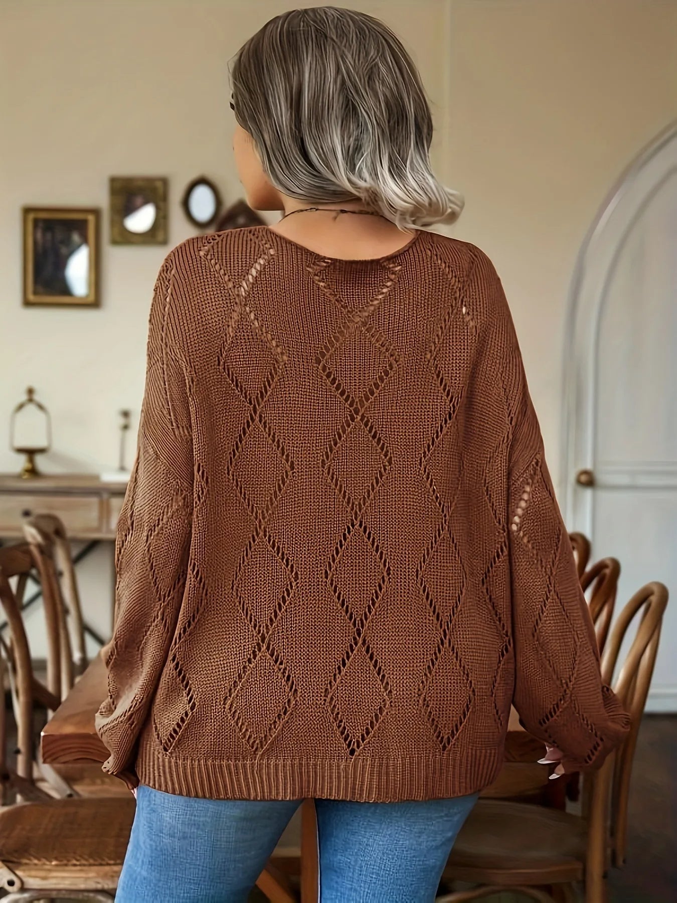 Stylischer Strickpullover Gemütlich Euro Chic - IdealeKleiden