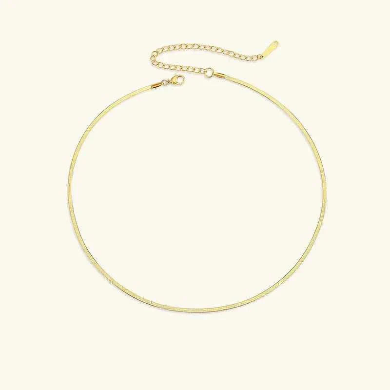 Elegante Goldkette Damen Zarte Kette - IdealeKleiden