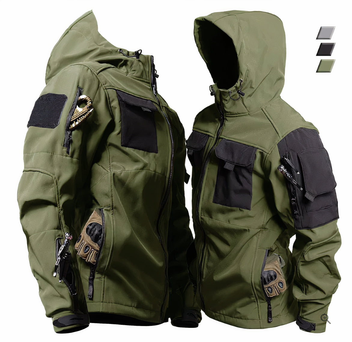 Taktische Outdoor-Jacke Kapuze Herren