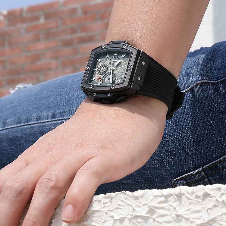 Herren Sportsuhr Chronograph Edelstahl