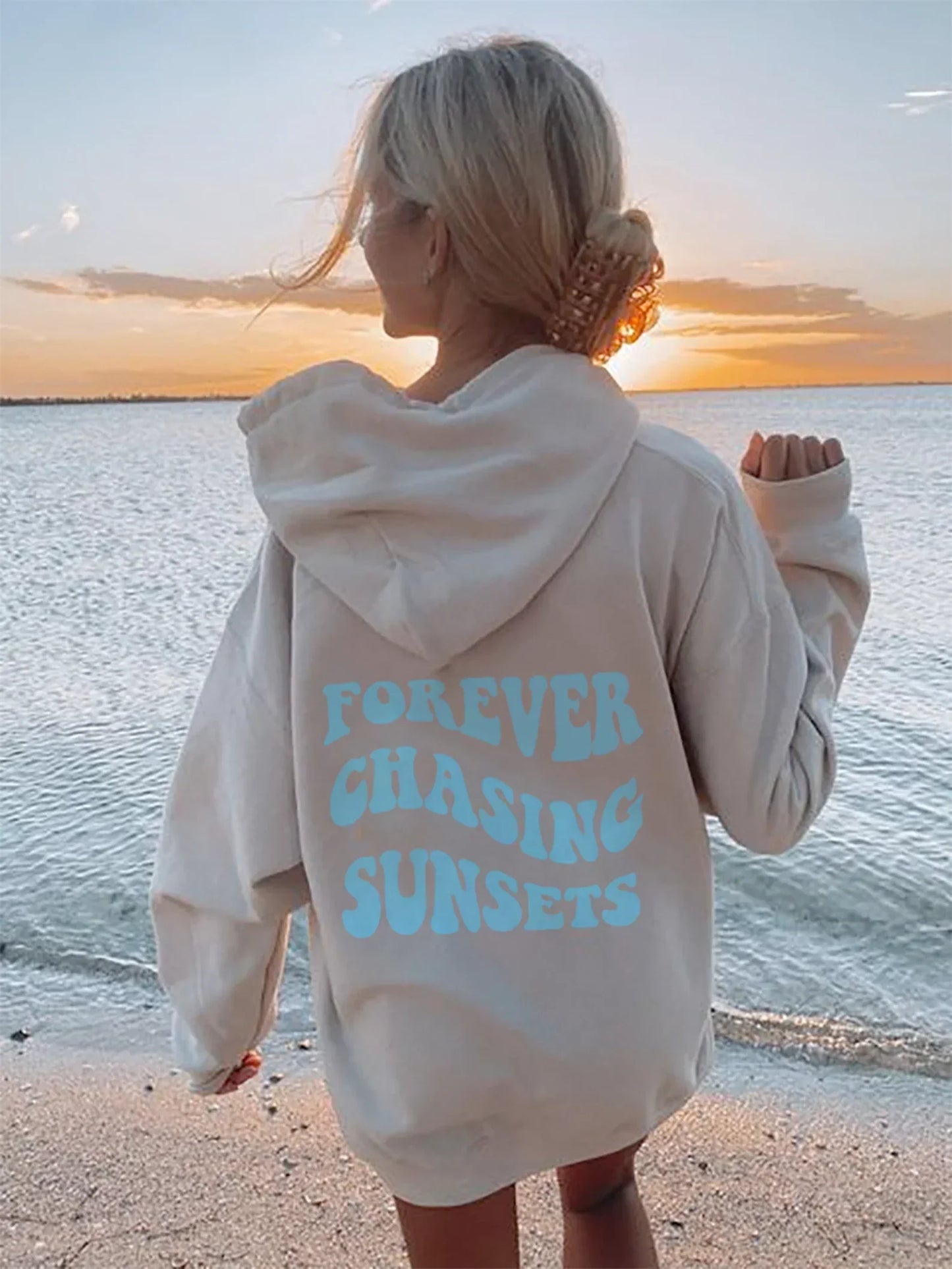 Stylischer Hoodie mit Aufdruck Trendy Design - IdealeKleiden