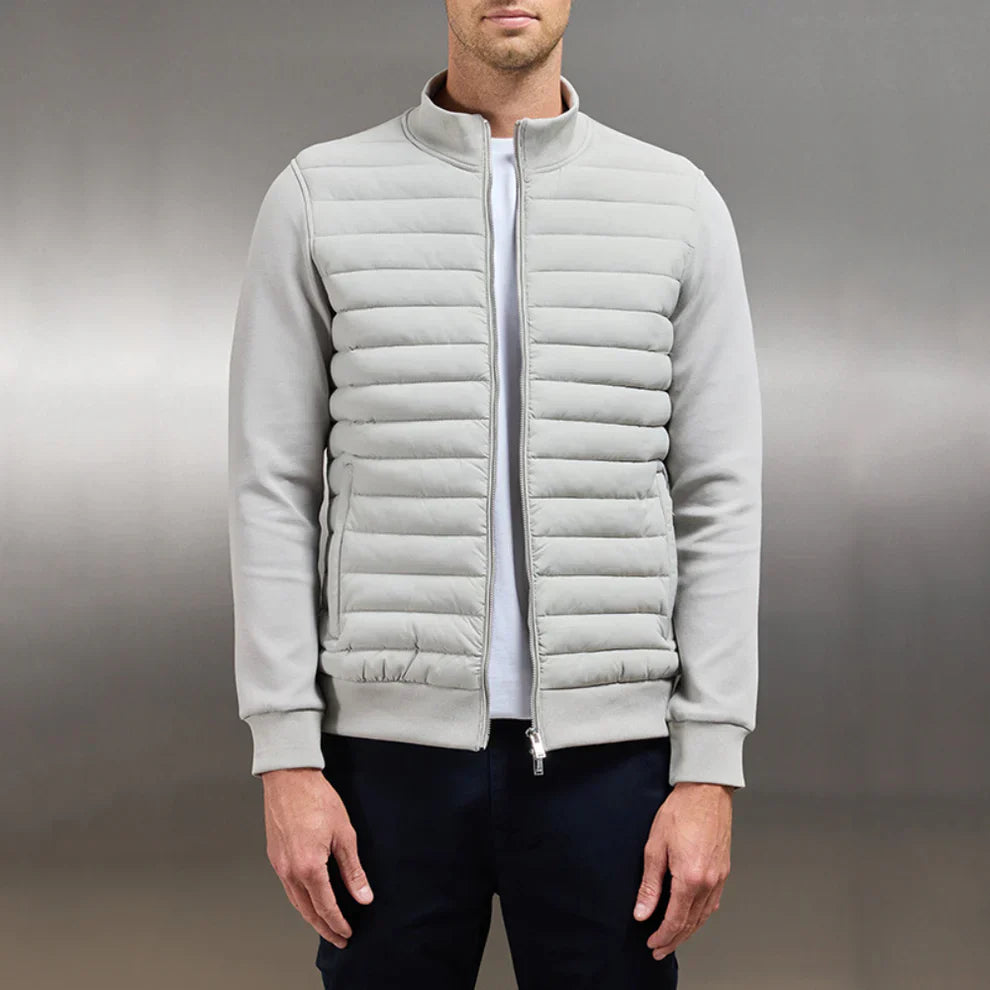 Herren Steppjacke Reißverschluss Vorne Modern