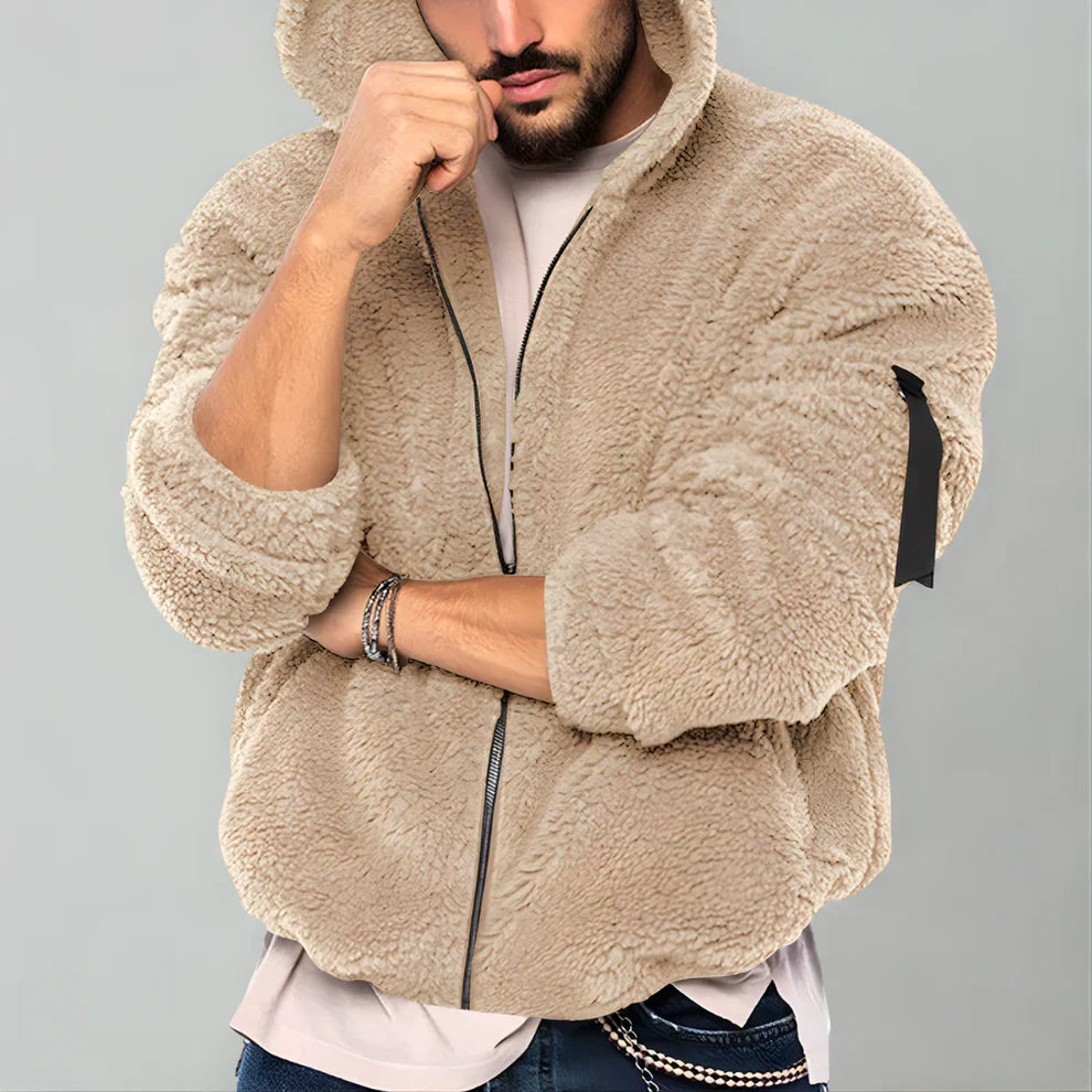 Herren Fleecejacke Warm Reißverschluss