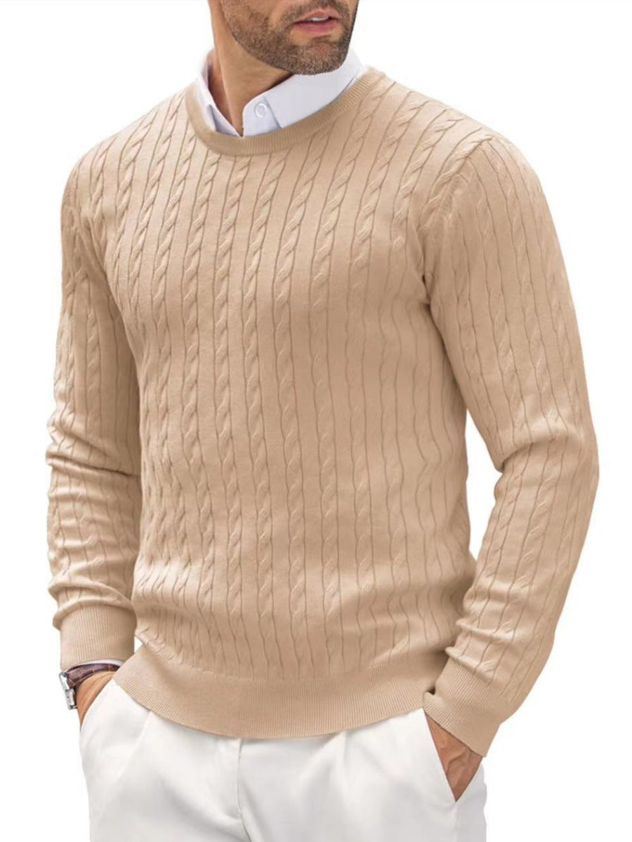 Stylisher Zopfstrick Pullover Herren