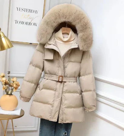 Winterjacke Damen Abnehmbare Kapuze