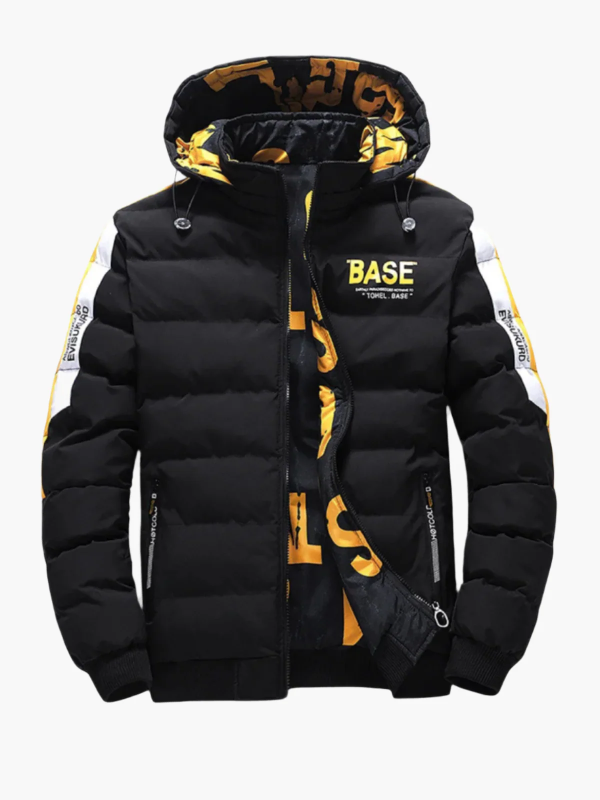 Stylische Winterjacke Kapuze Stehkragen Gesteppt