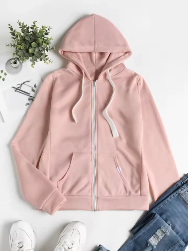 Praktischer Hoodie Kordelzug Kapuze