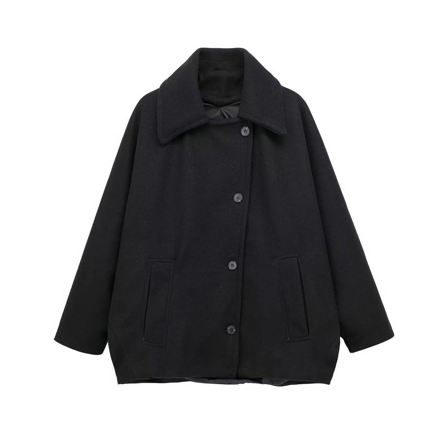 Übergrößen Peacoat Doppelreihen Jacke Damen
