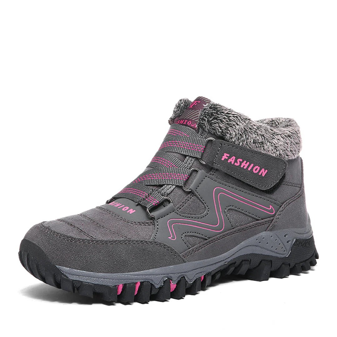 Stiefeletten Wildleder Optik Gefüttert Schnürschuhe