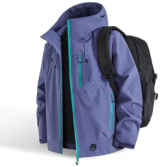 Wasserfeste Sportjacke Kapuze Outdoor