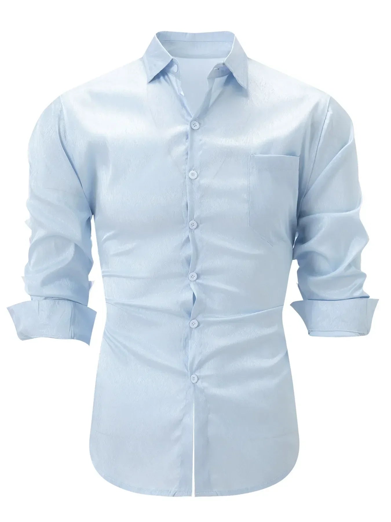 Elegantes Kleid Slim Fit Seide Spitze Kragen